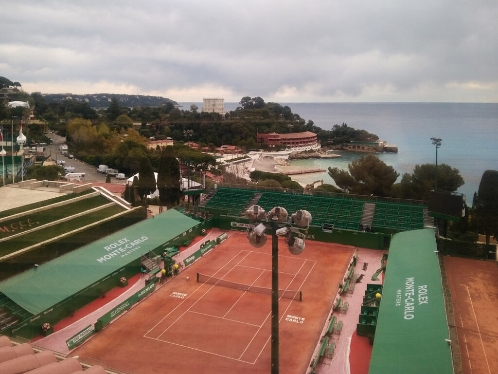 View of the Rolex Monte Carlo Masters court