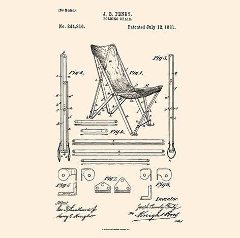 Folding chair "Tripolina"