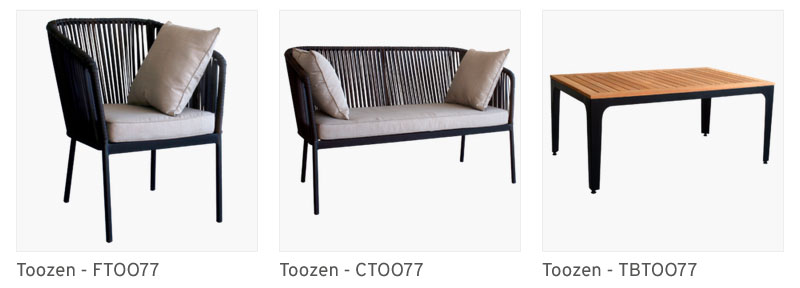 Outdoor furniture rental Toozen