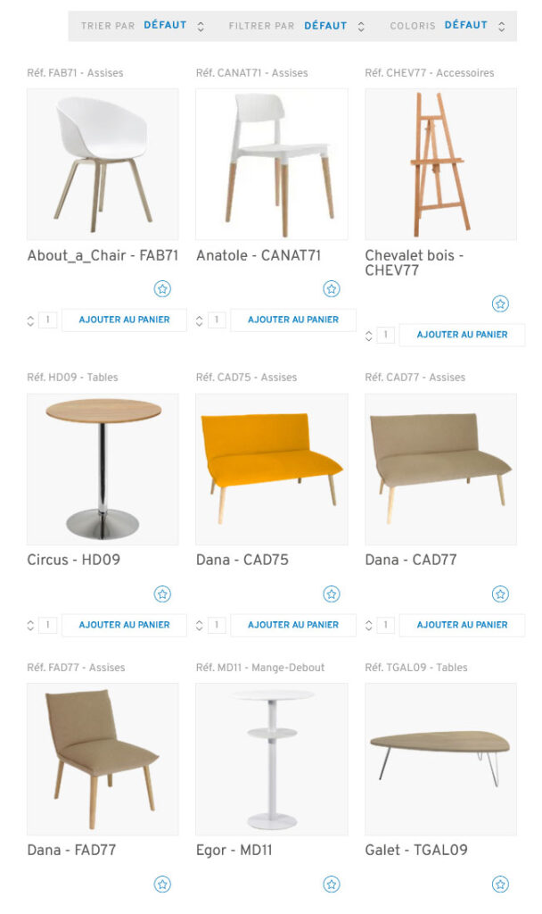 Selection of Nordic vibe furniture styles